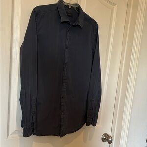 Diesel Dark Blue Casual Button Down Shirt
